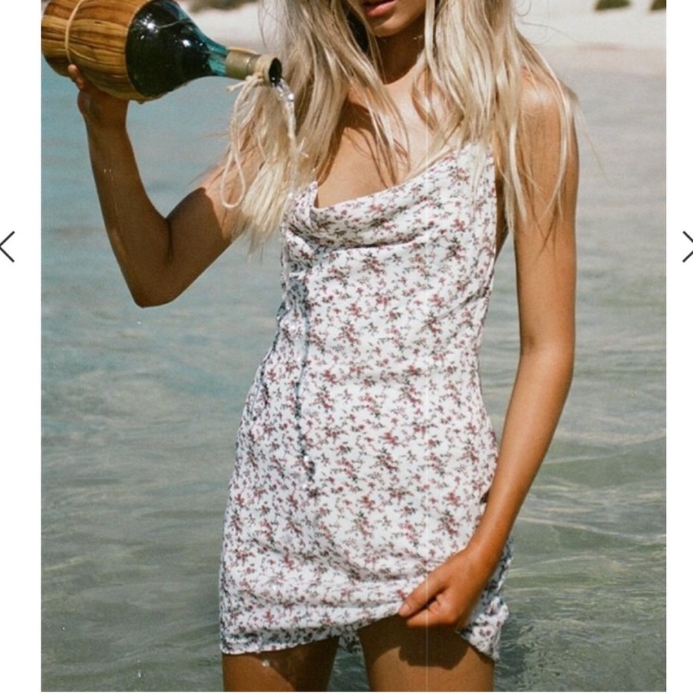 Sabo Skirt Floral Mini Slip Dress